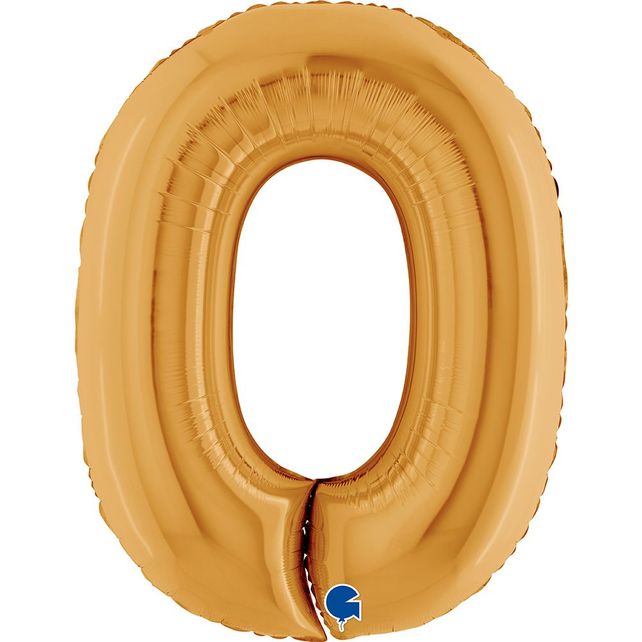 Grabo Цифра 0 Золотая 40"/102см