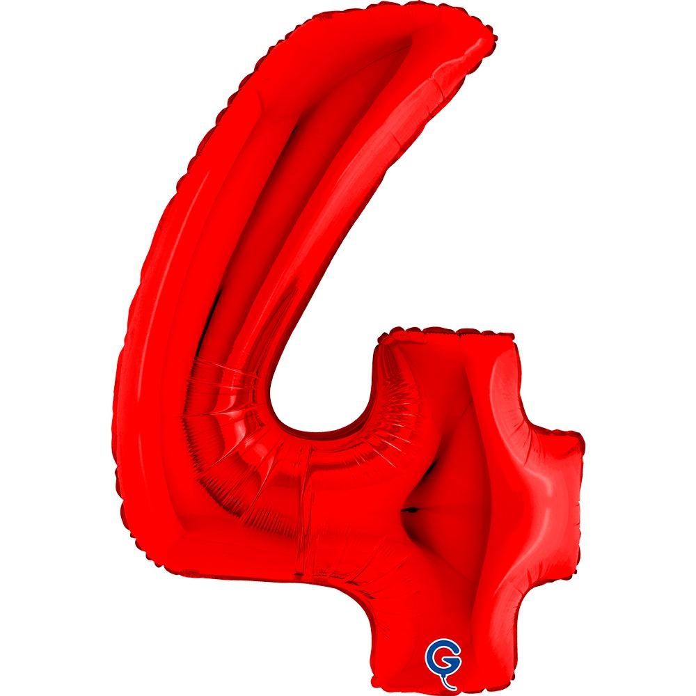 Grabo Number Red 40"/102cm Number 4 image