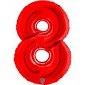 Grabo Number Red 40"/102cm Numurs 8