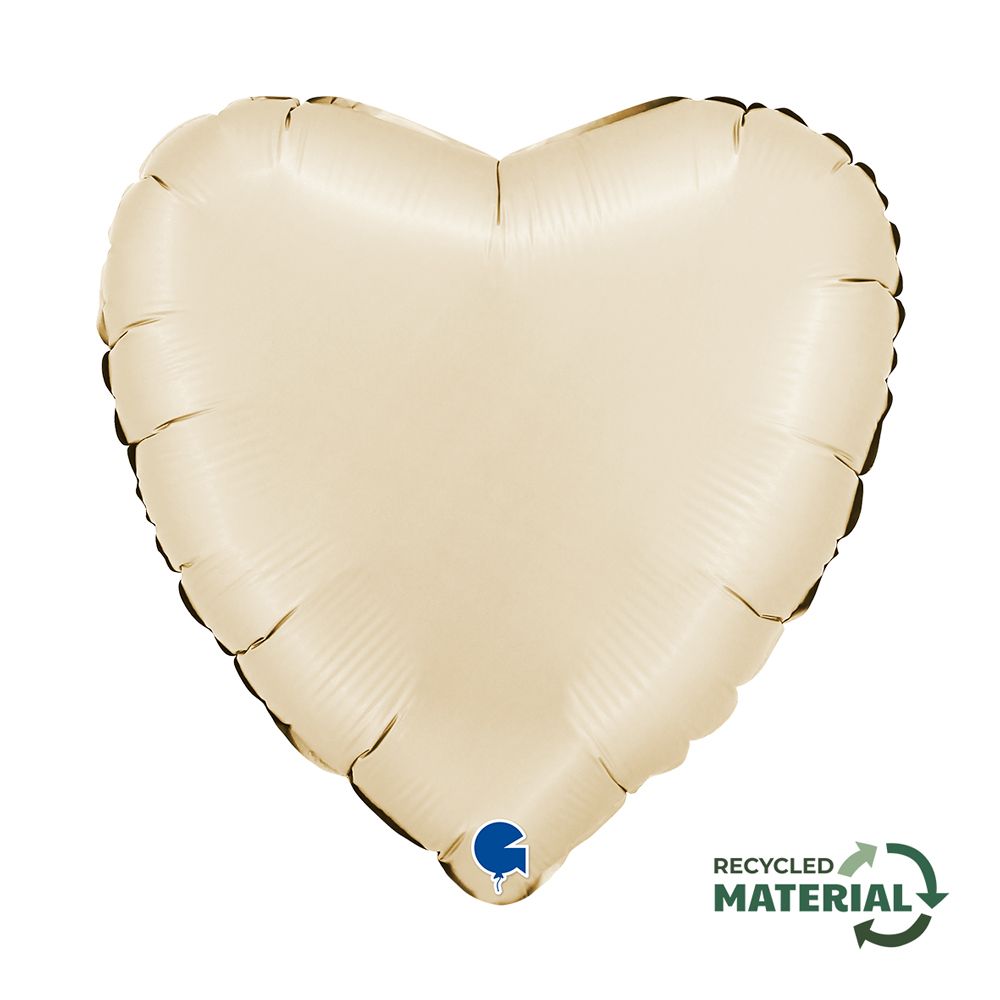 Grabo Heart Satin Cream 18"/46cm image