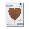 Grabo Heart Satin Chocolate 18"/46cm thumb