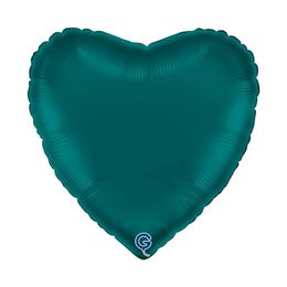 Grabo Heart 18"/46cm Emerald Green Satin Packed image