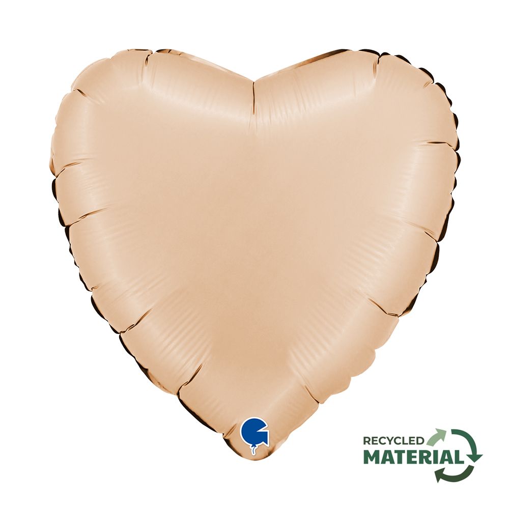 Grabo Heart Satin Nude 18"/46cm image