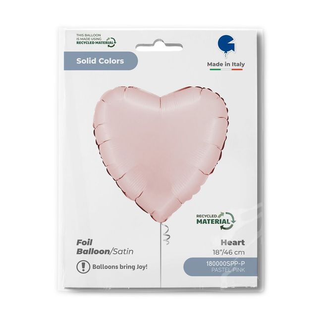 Grabo Sirds Satin Pastel Pink 18"/46cm