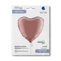 Grabo Сердце Радужный Голографик Платиновый Rose 18"/46см thumb