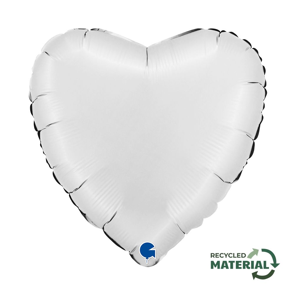 Grabo Heart Satin White 18"/46cm W/O Package image