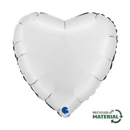Grabo Heart Satin White 18"/46cm W/O Package image