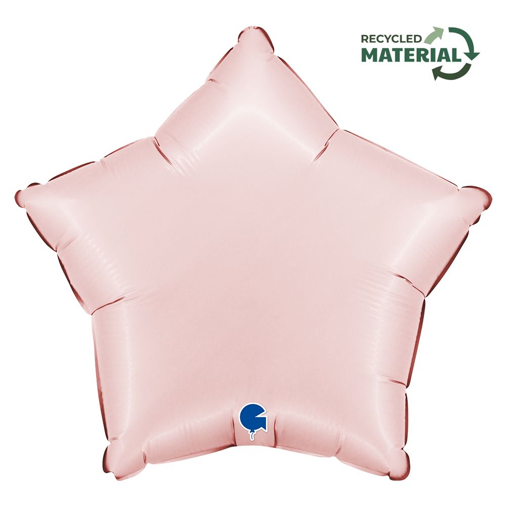 Grabo Star Satin Pastel Pink 18"/46cm image