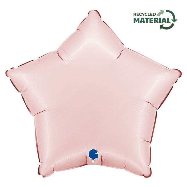 Grabo Zvaigzne Satīna Pasteļrozā 18"/46cm