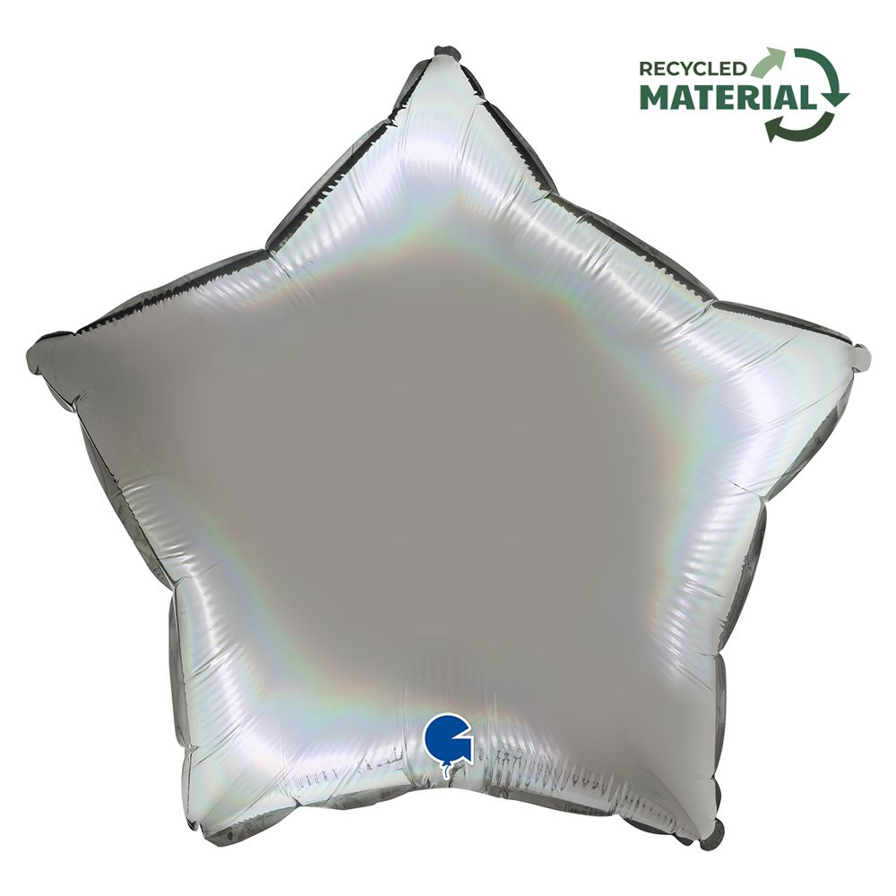 Grabo Star Rainbow Holographic Platinum Pure 18"/46cm image