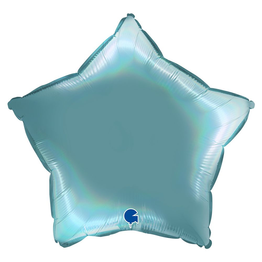 Grabo Star Rainbow Holographic Platinum Tenerife Sea 18"/46cm image