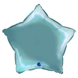 Grabo Star Rainbow Holographic Platinum Tenerife Sea 18"/46cm image