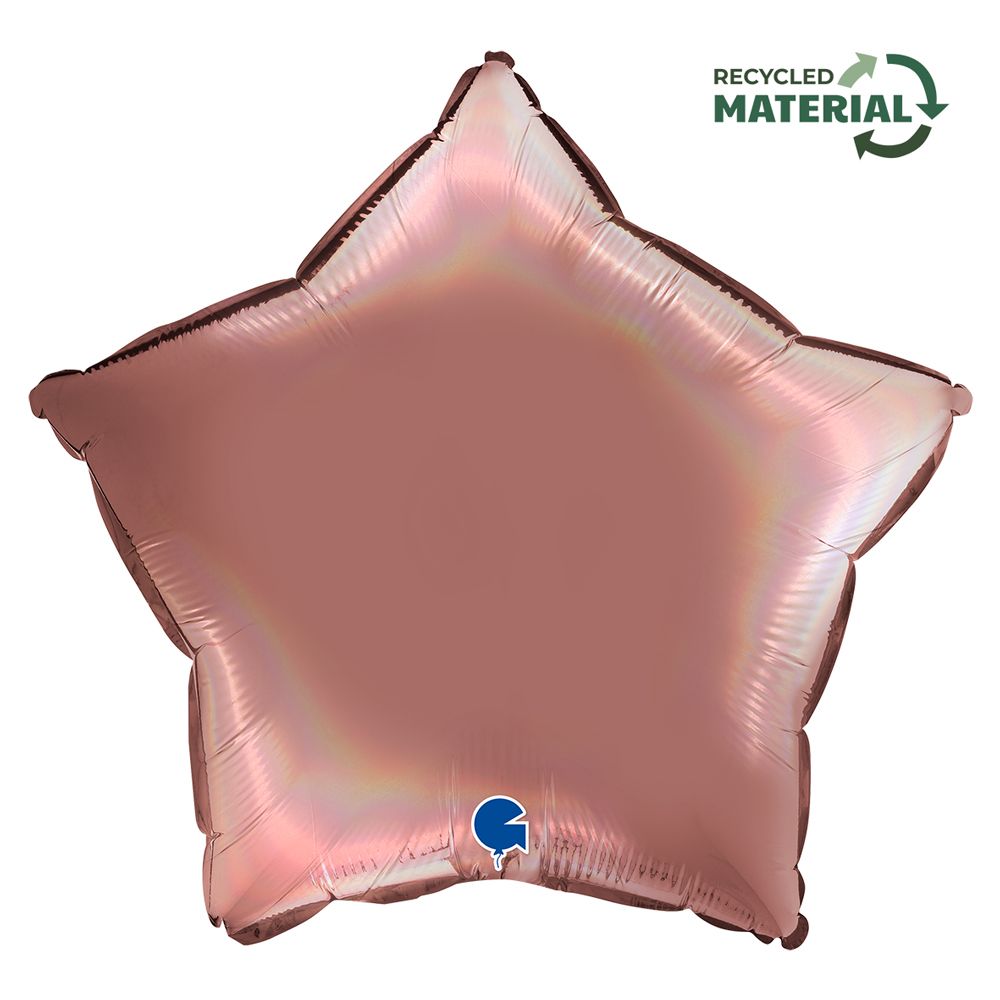 Grabo Star Rainbow Holographic Platinum Rose 18"/46cm image