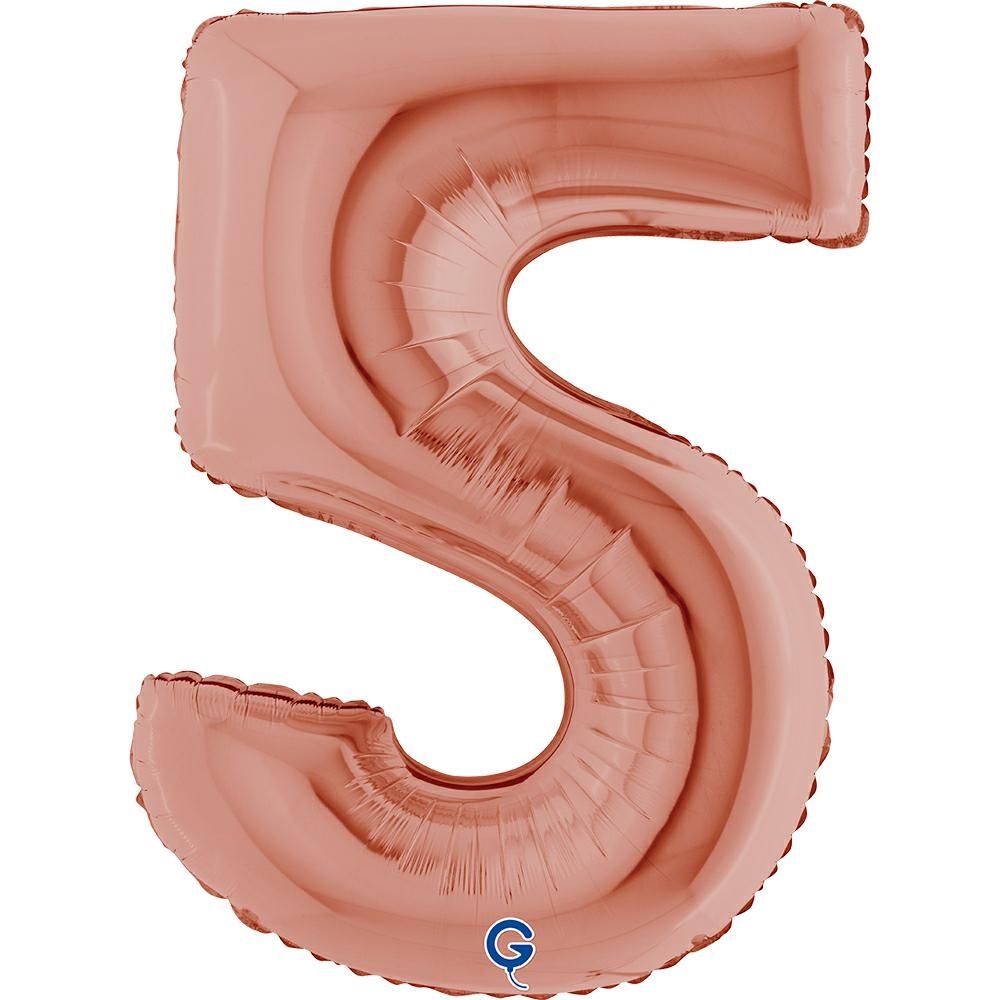 Grabo Number Rose Gold 40"/102cm Number 5 image