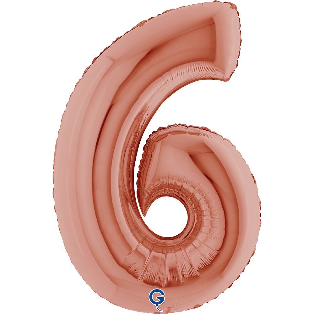 Grabo Number Rose Gold 40"/102cm Number 6 image
