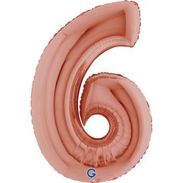 Grabo Number Rose Gold 40"/102cm Number 6 image