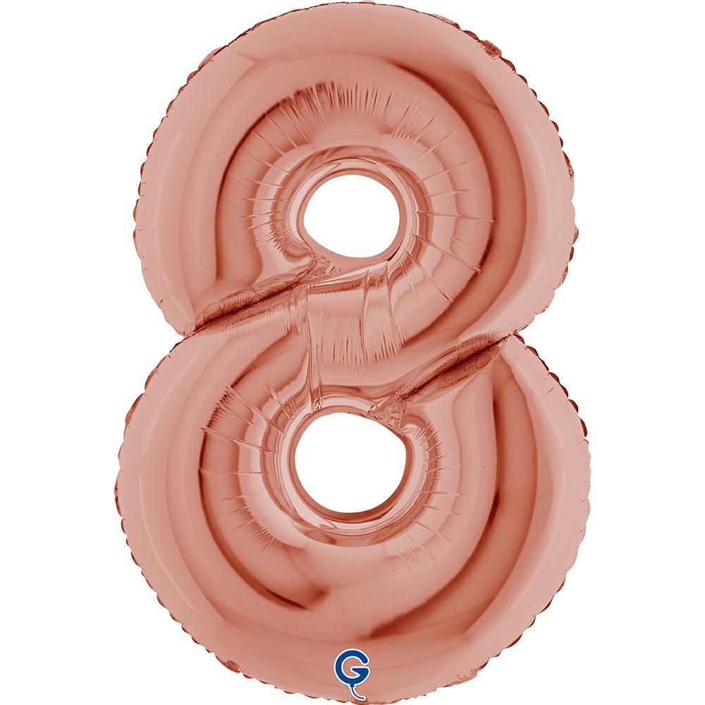 Grabo Number Rose Gold 40"/102cm Number 8 image