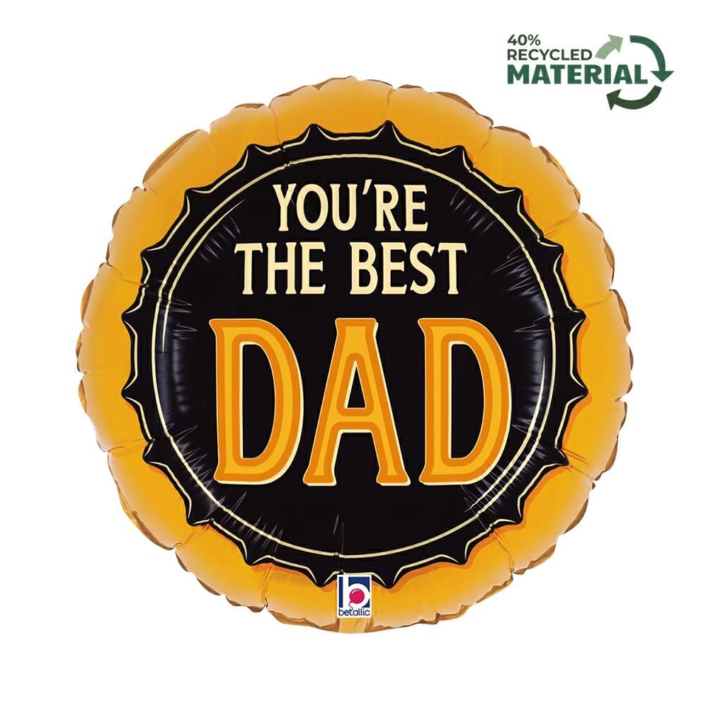 Grabo Round 18"/46cm Best Dad Beer image