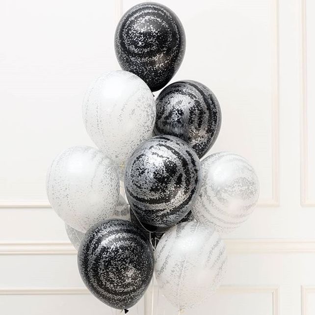 Sempertex Graffiti Black - Crystal Clear (390) 12"/30см, 25шт