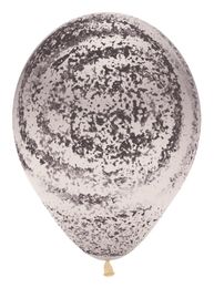 Sempertex Graffiti Black - Crystal Clear (390) 12"/30cm, 25pcs image