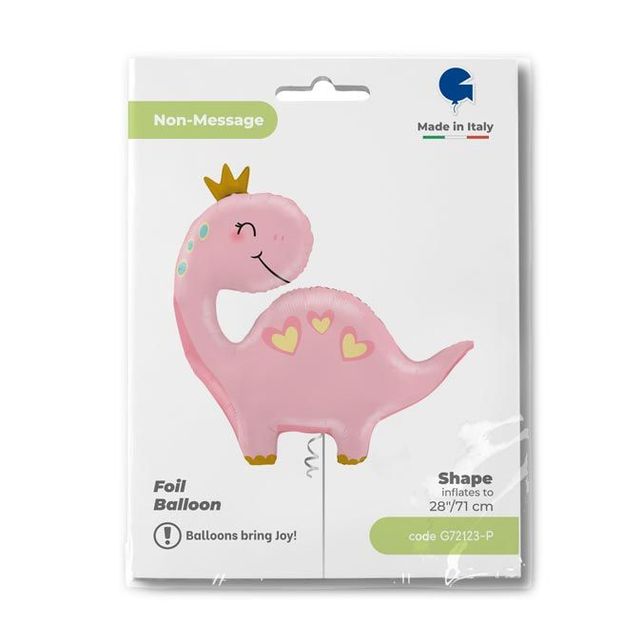 Grabo Rozā Dinozaurs 28"/71cm