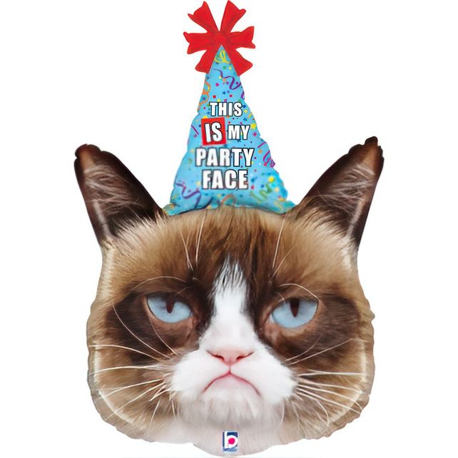 Grabo Grumpy Cat Party Face 36"/91cm