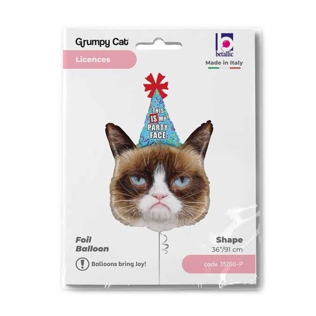 Grabo Grumpy Cat Party Face 36"/91cm