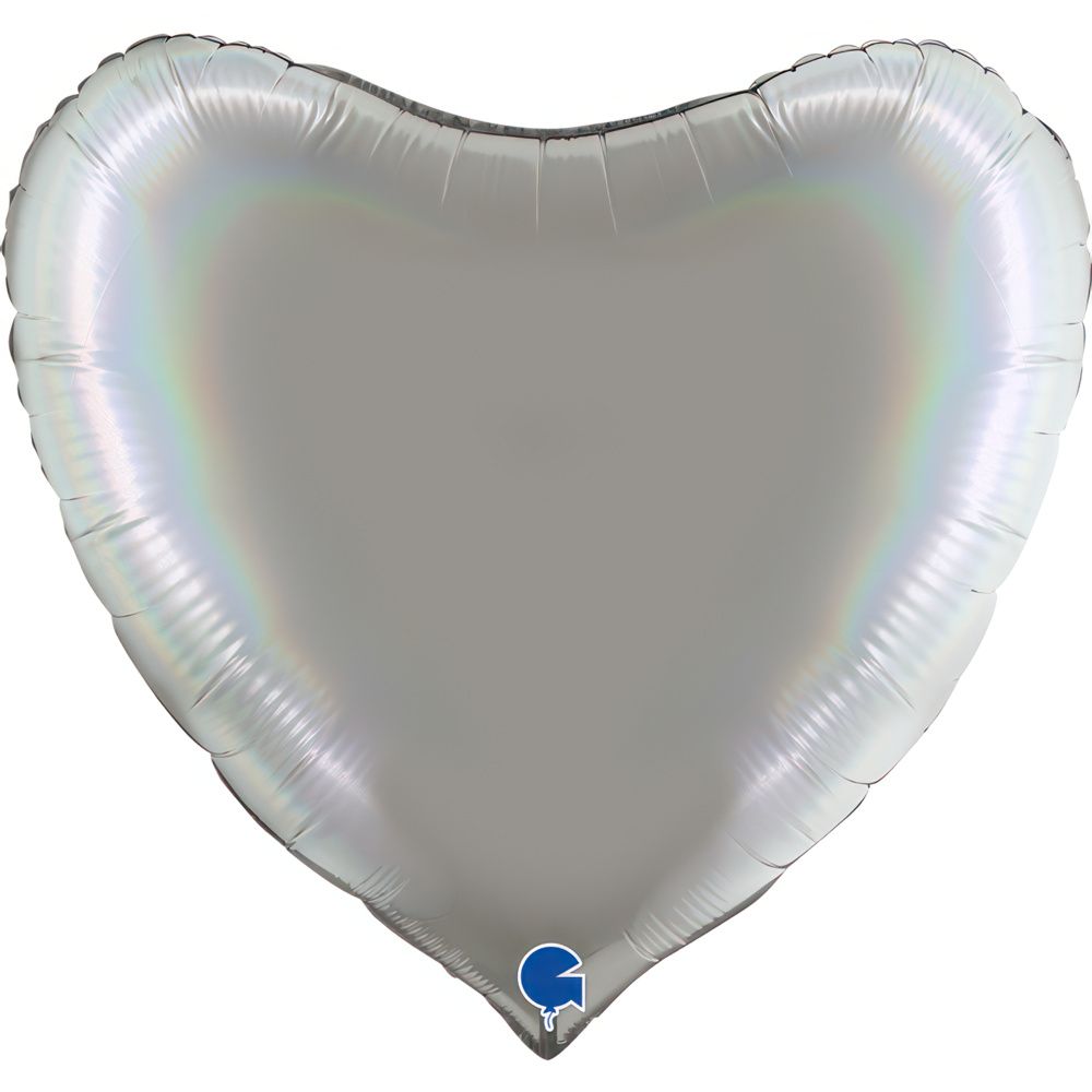 Grabo Heart Rainbow Holographic Platinum Pure 36"/91cm image