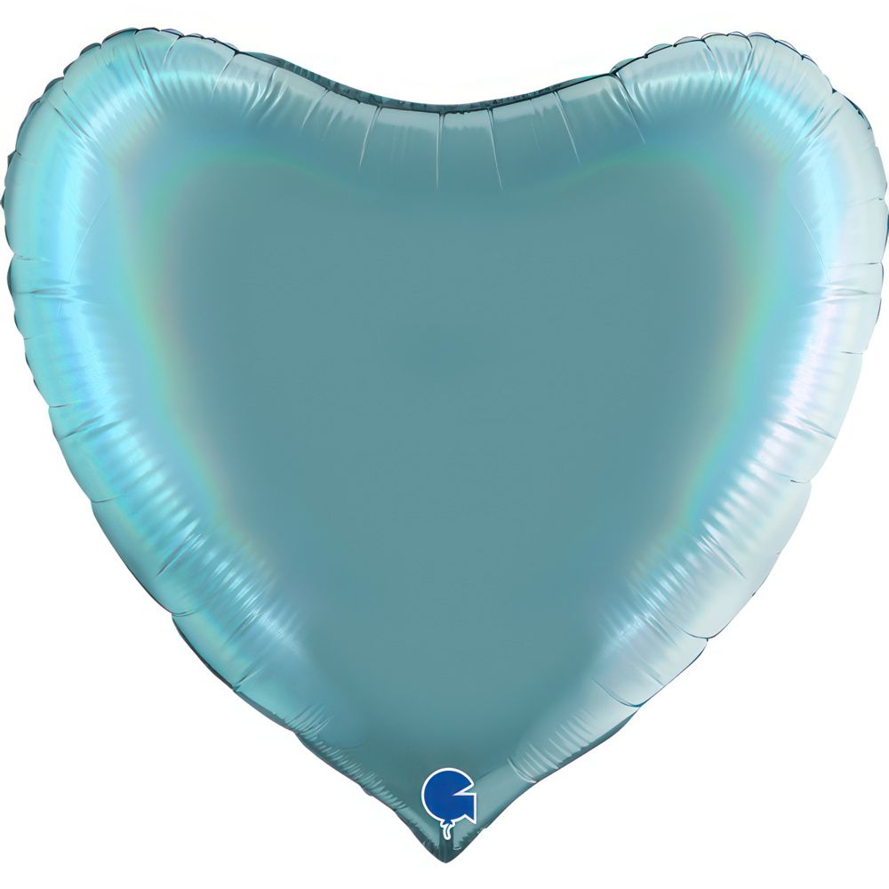 Grabo Heart Rainbow Holographic Platinum Tenerife Sea 36"/91cm image