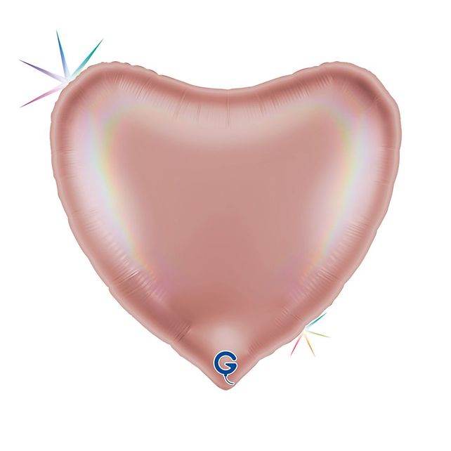 Grabo Heart 36"/91cm Satin Rose Gold