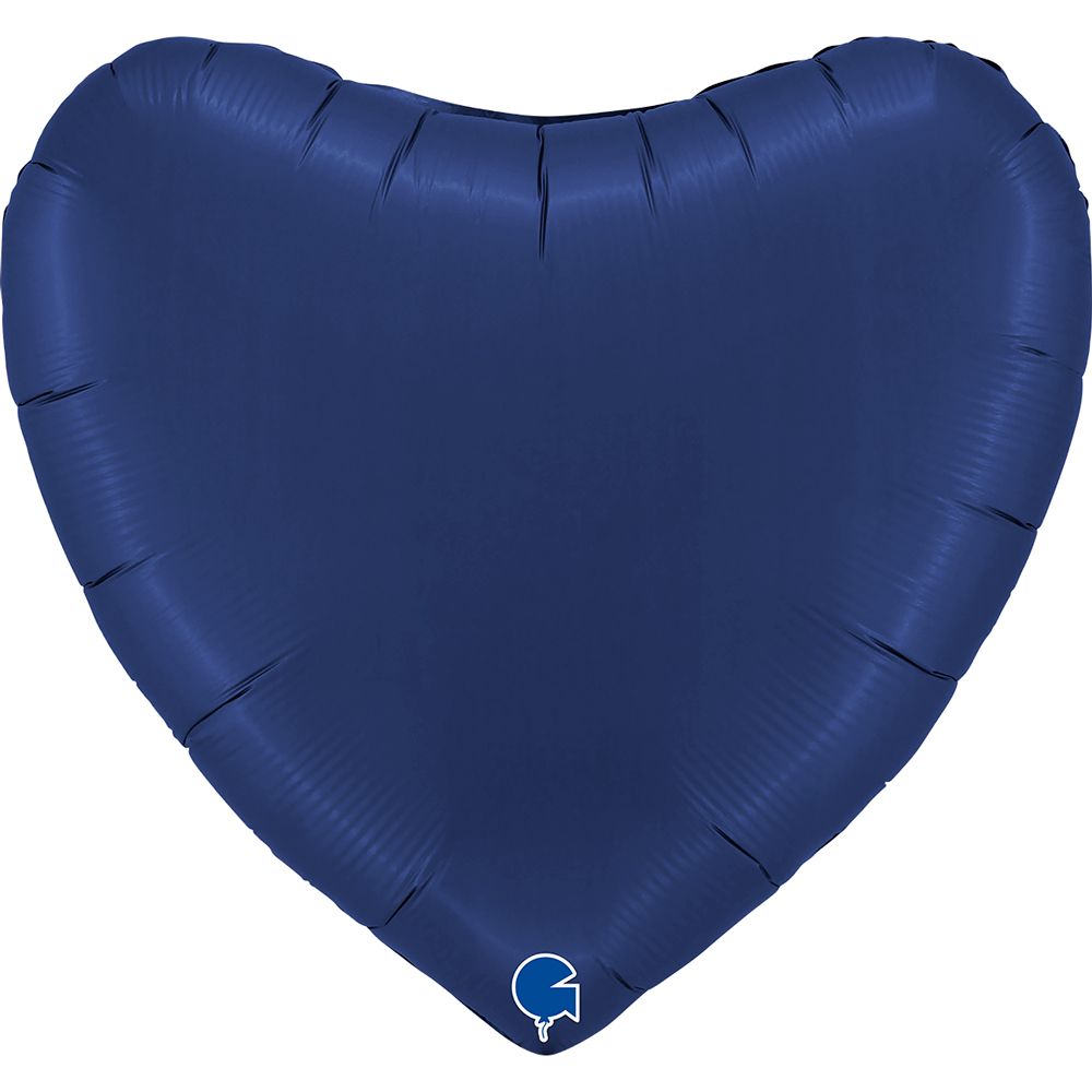 Grabo Heart Satin Blue Navy 36"/91cm image