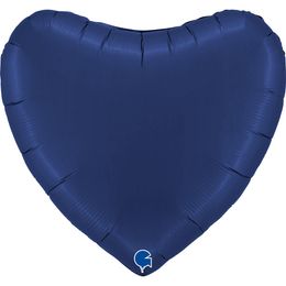 Grabo Heart Satin Blue Navy 36"/91cm image