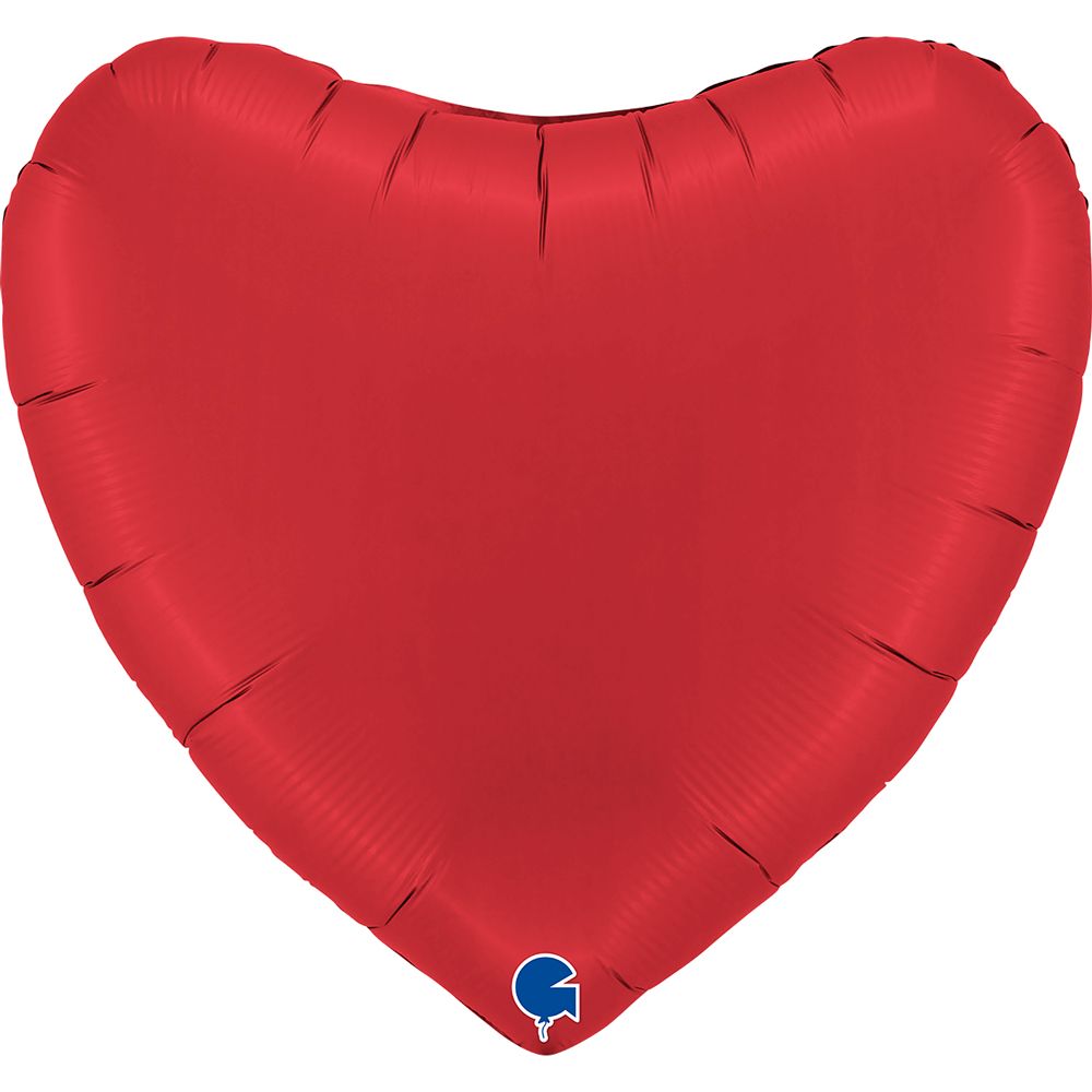 Grabo Heart Satin Rubin Red 36"/91cm image