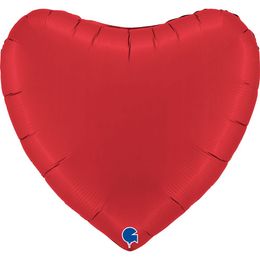 Grabo Heart Satin Rubin Red 36"/91cm image