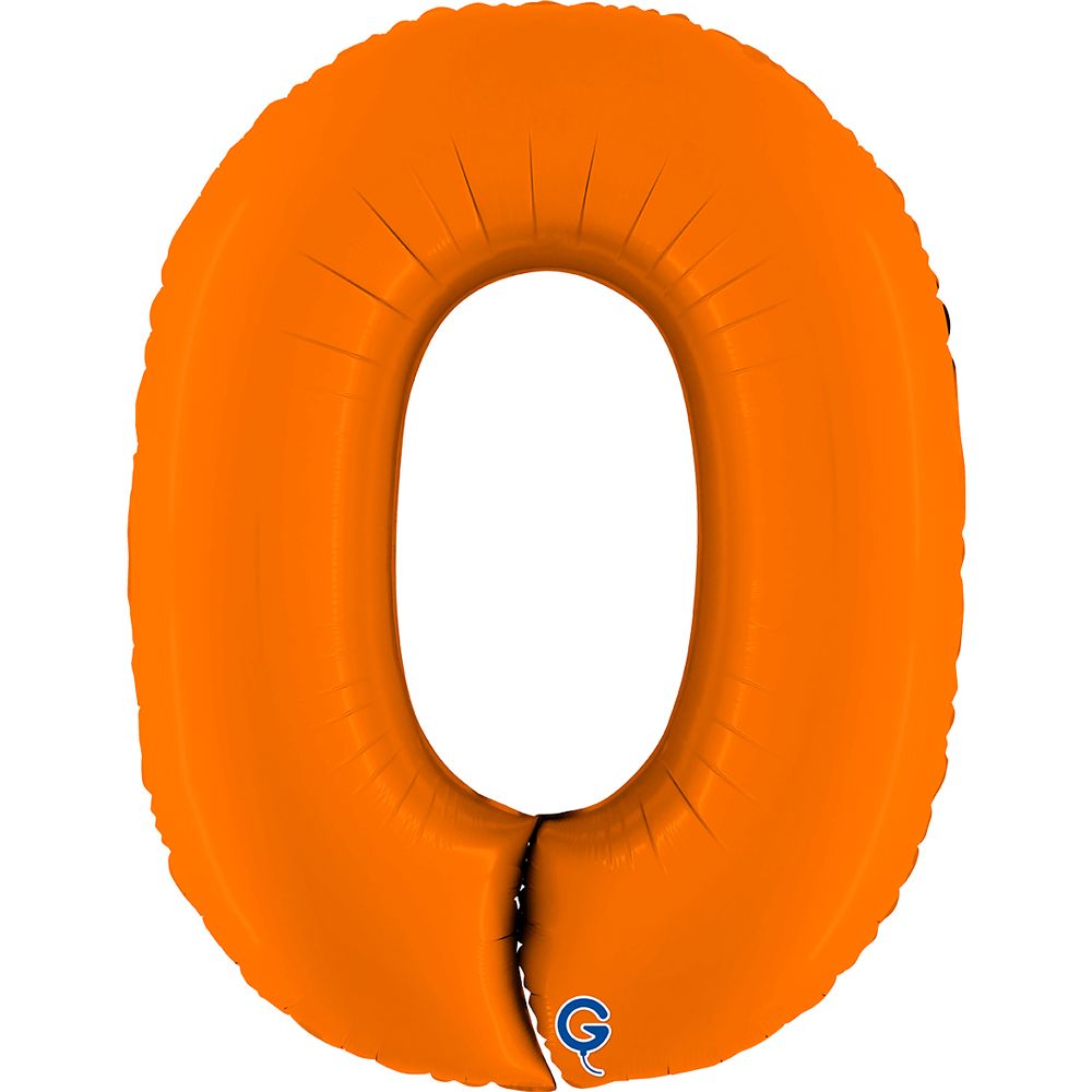 Grabo Number Matte Orange 40"/102cm Number 0 image