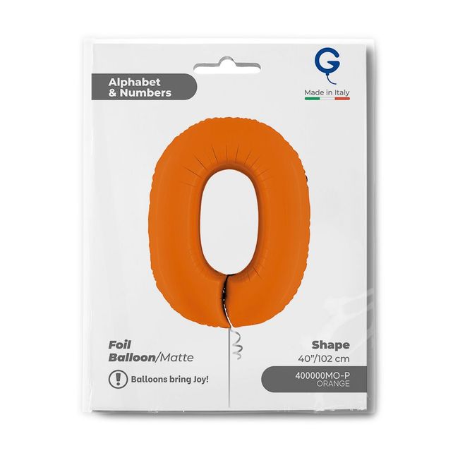 Grabo Number Matte Orange 40"/102cm Number 0