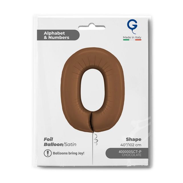 Grabo Number Satin Chocolate 40"/102cm Number 0