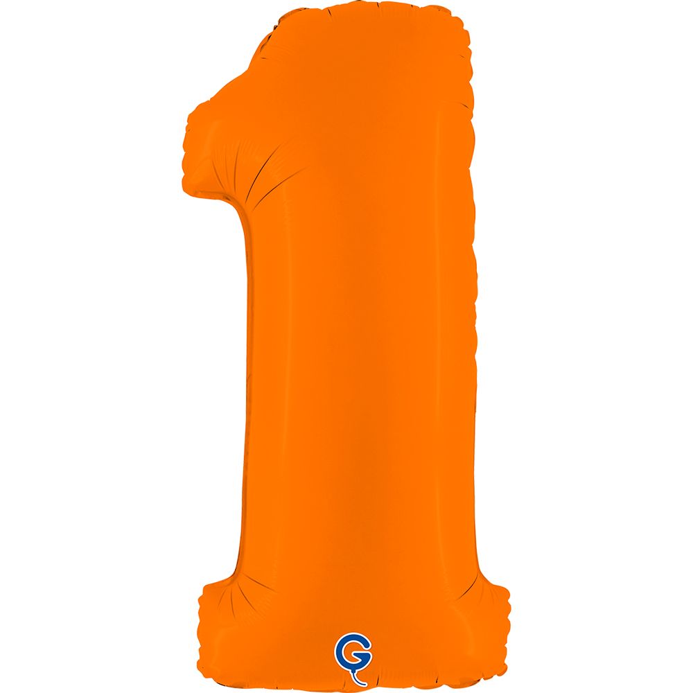 Grabo Number Matte Orange 40"/102cm Number 1 image