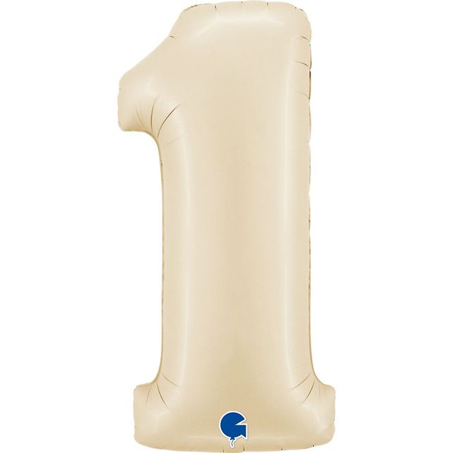 Grabo Цифра 1 Сатиновый Кремовый 40"/102см