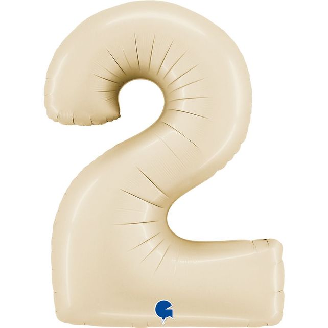 Grabo Цифра 2 Сатиновый Кремовый 40"/102см
