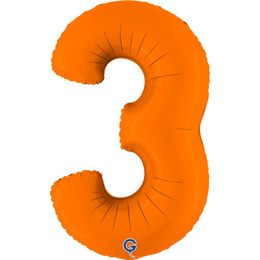 Grabo Number Matte Orange 40"/102cm Number 3 image
