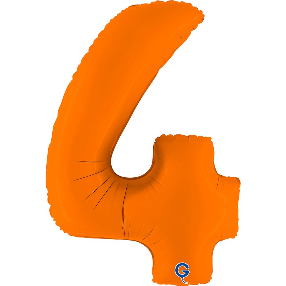 Grabo Number Matte Orange 40"/102cm Number 4 image