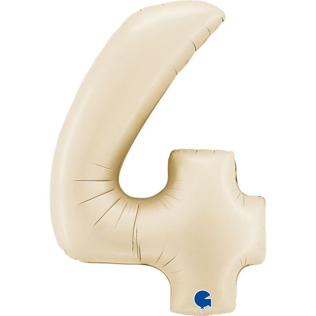 Grabo Цифра 4 Сатиновый Кремовый 40"/102см