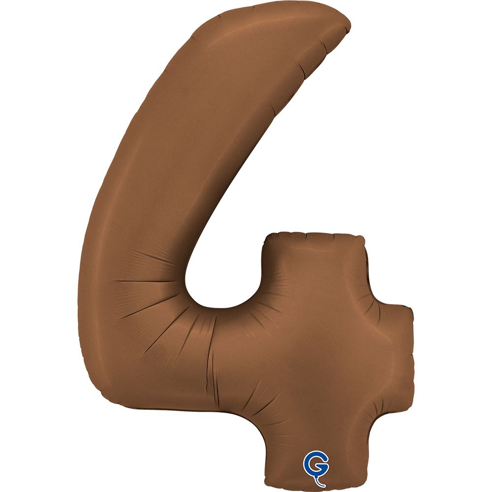 Grabo Number Satin Chocolate 40"/102cm Number 4 image