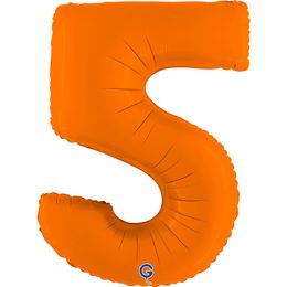 Grabo Number Matte Orange 40"/102cm Number 5 image