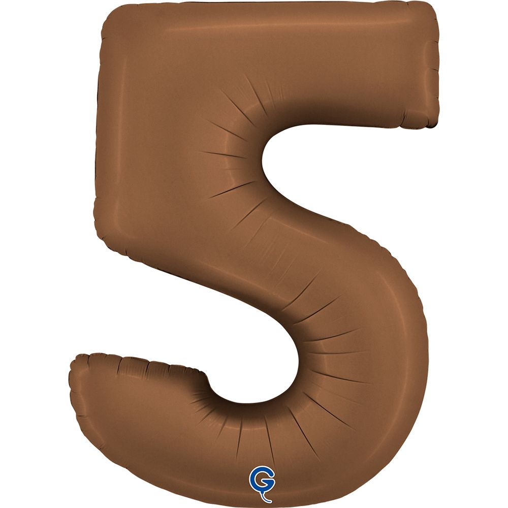 Grabo Number Satin Chocolate 40"/102cm Number 5 image