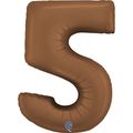 Grabo Number Satin Chocolate 40"/102cm Numurs 5