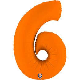 Grabo Number Matte Orange 40"/102cm Number 6 image