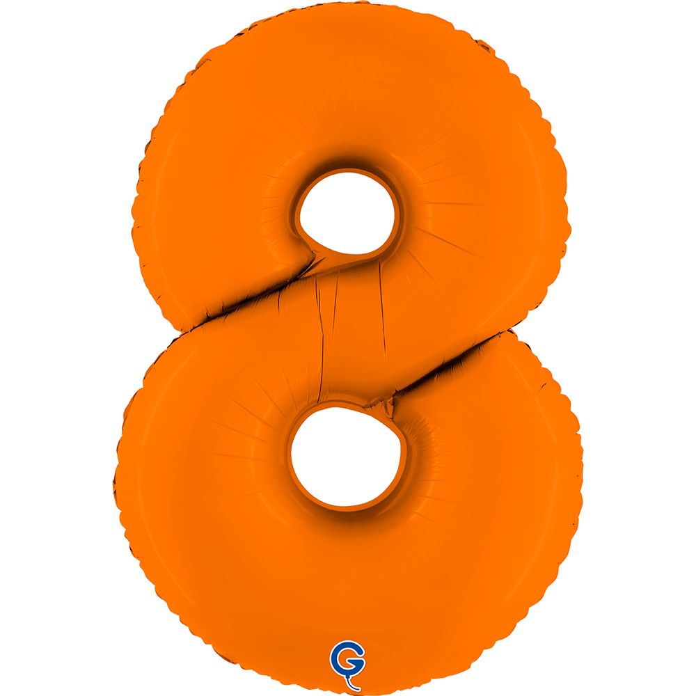 Grabo Number Matte Orange 40"/102cm Number 8 image