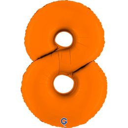 Grabo Number Matte Orange 40"/102cm Number 8 image